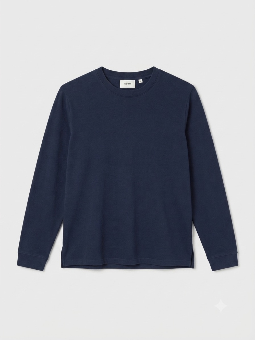 KOTN The Atlas Crewneck Navy Blue 100% Egyptian Cotton